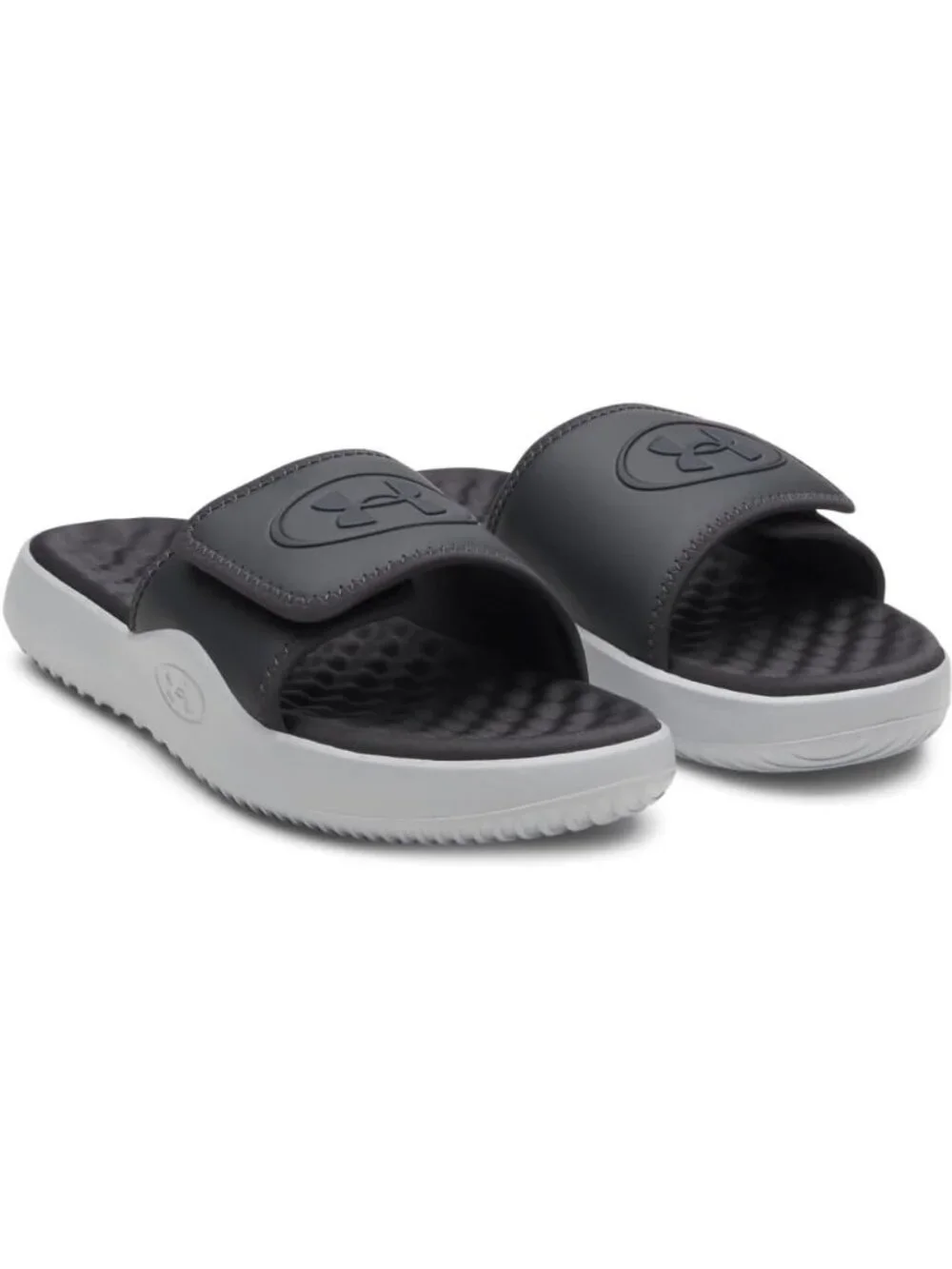 Men's Black Solid Ignite Pro Slide Comfort Soft Rubber Slip On Flat Sandal Shoes